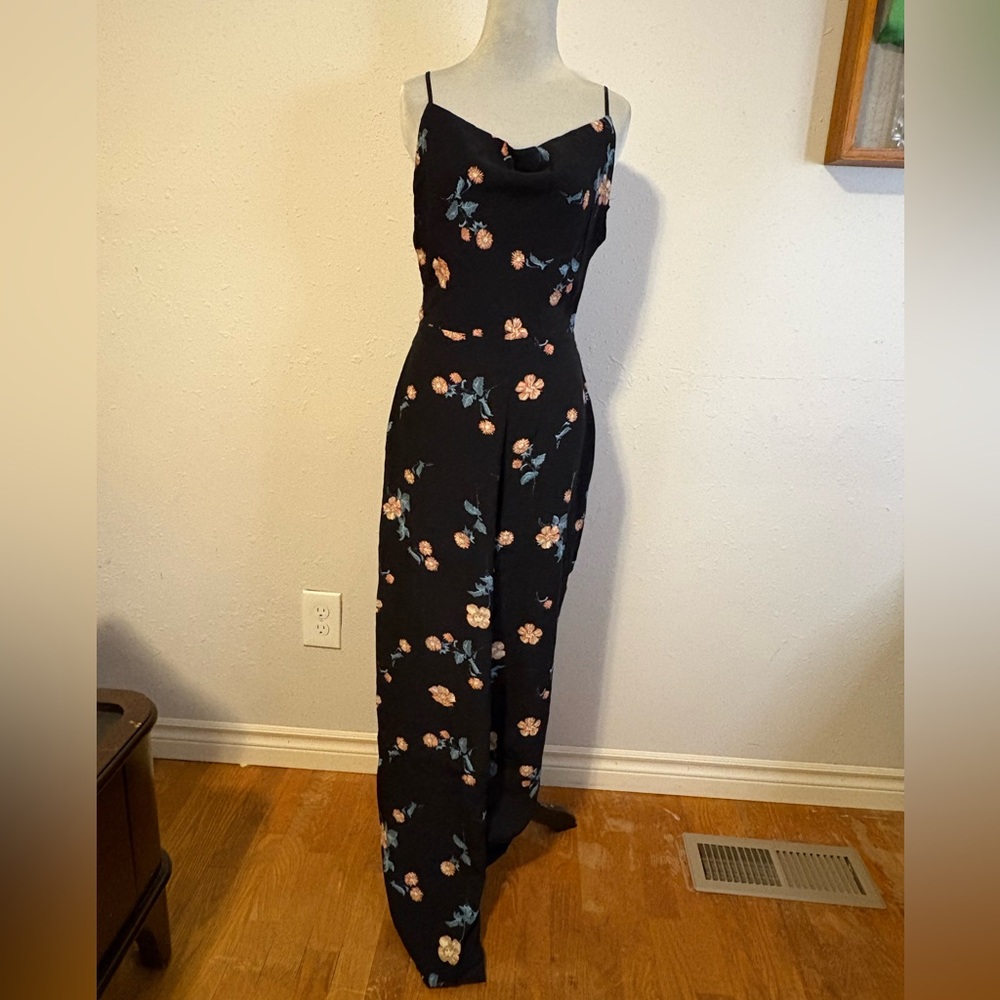 Glassons Floral Black Jumpsuit